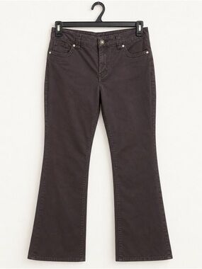 intro. Dark Grey Flare Jeans - High-Rise Wide Leg